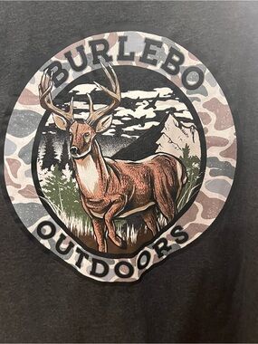 BURLEBO Deer Wall Art - Brown, Cream, Green, Black